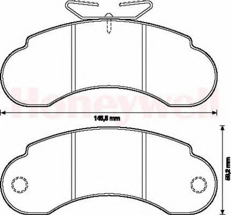 BENDIX 571521B - Brake Pad Set, disc brake autospares.lv