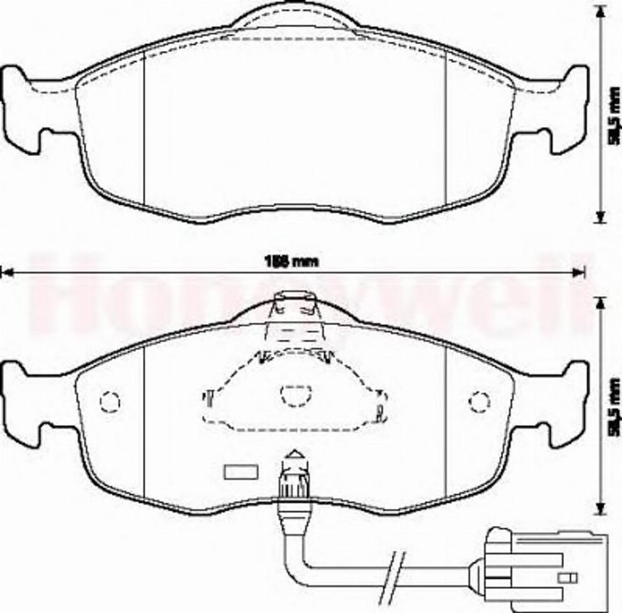 BENDIX 571522B - Brake Pad Set, disc brake autospares.lv