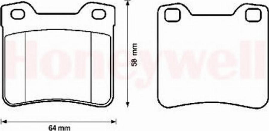 BENDIX 571899X - Brake Pad Set, disc brake autospares.lv