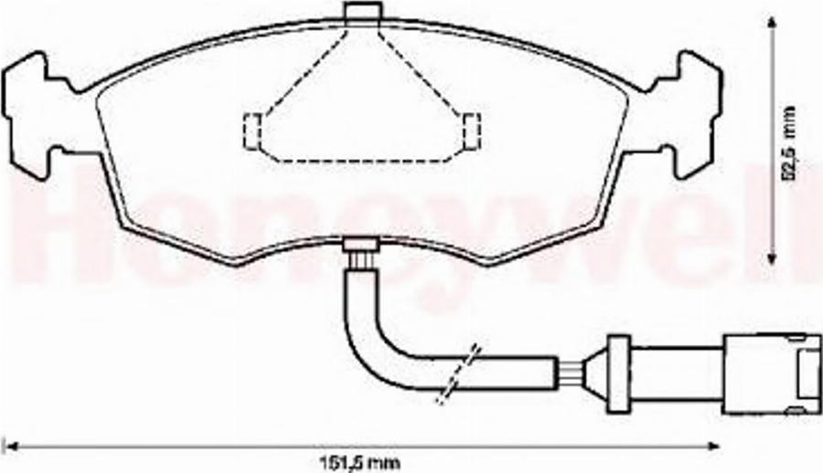 BENDIX 571849B - Brake Pad Set, disc brake autospares.lv