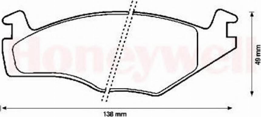 BENDIX 571848B - Brake Pad Set, disc brake autospares.lv