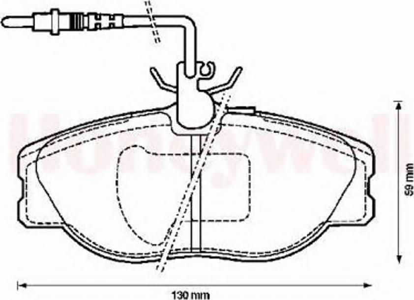 BENDIX 571838B - Brake Pad Set, disc brake autospares.lv