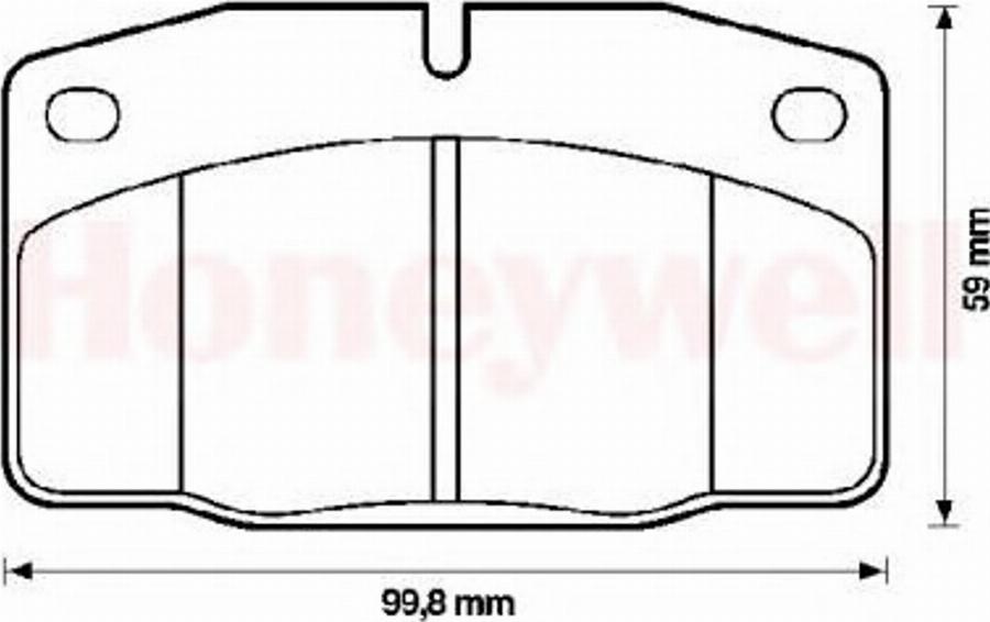 BENDIX 571833B - Brake Pad Set, disc brake autospares.lv