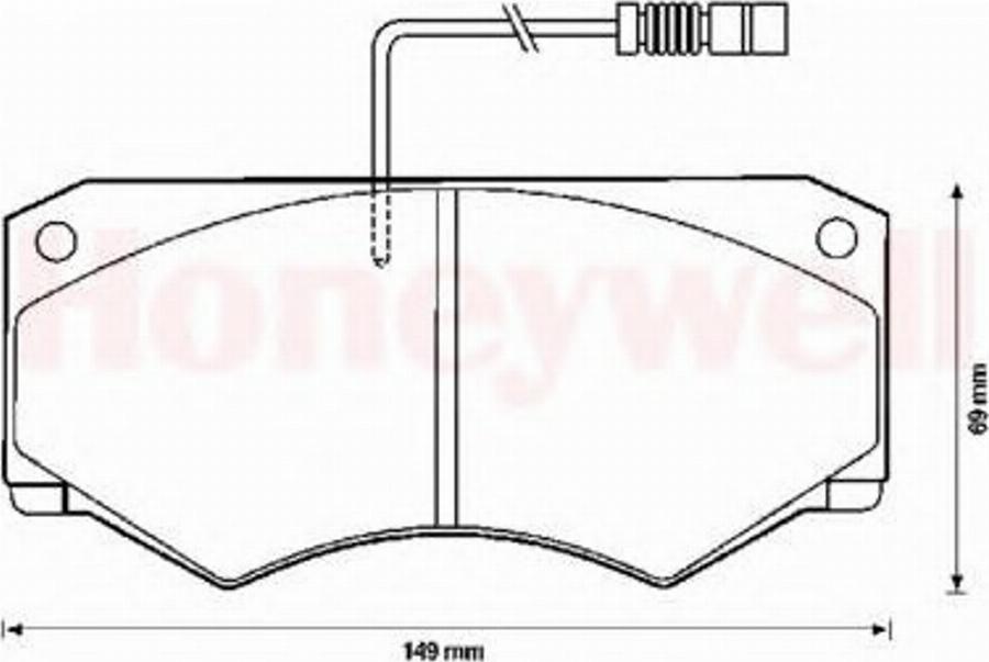 BENDIX 571825B - Brake Pad Set, disc brake autospares.lv