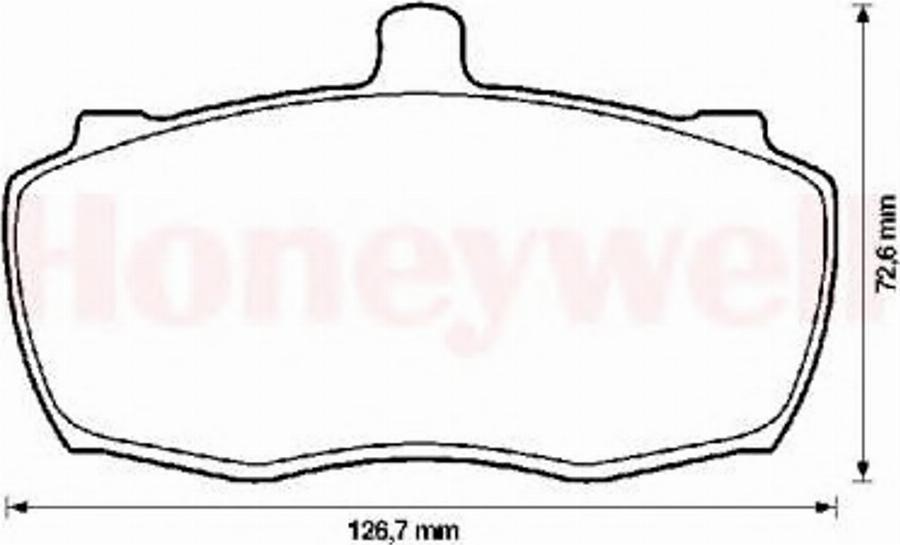 BENDIX 571822B - Brake Pad Set, disc brake autospares.lv