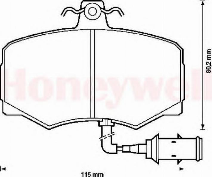 BENDIX 571397B - Brake Pad Set, disc brake autospares.lv