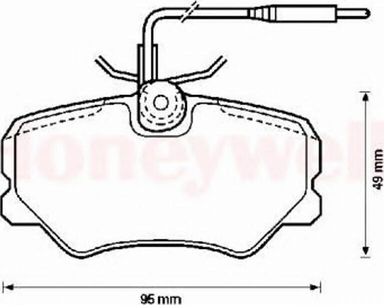 BENDIX 571359B - Brake Pad Set, disc brake autospares.lv