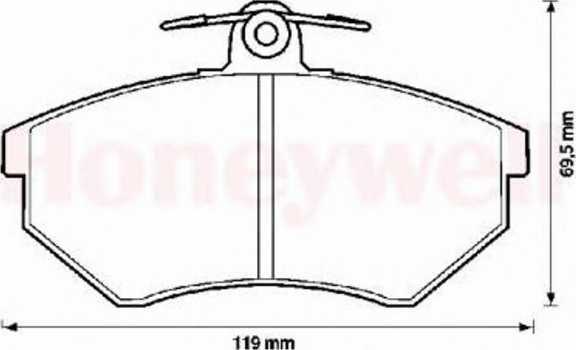 BENDIX 571357X - Brake Pad Set, disc brake autospares.lv