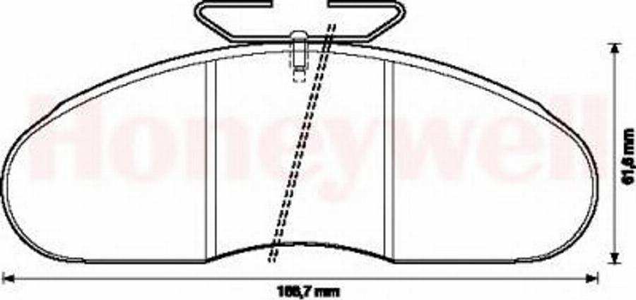 BENDIX 571368B - Brake Pad Set, disc brake autospares.lv