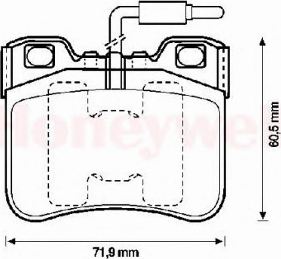 BENDIX 571367B - Brake Pad Set, disc brake autospares.lv