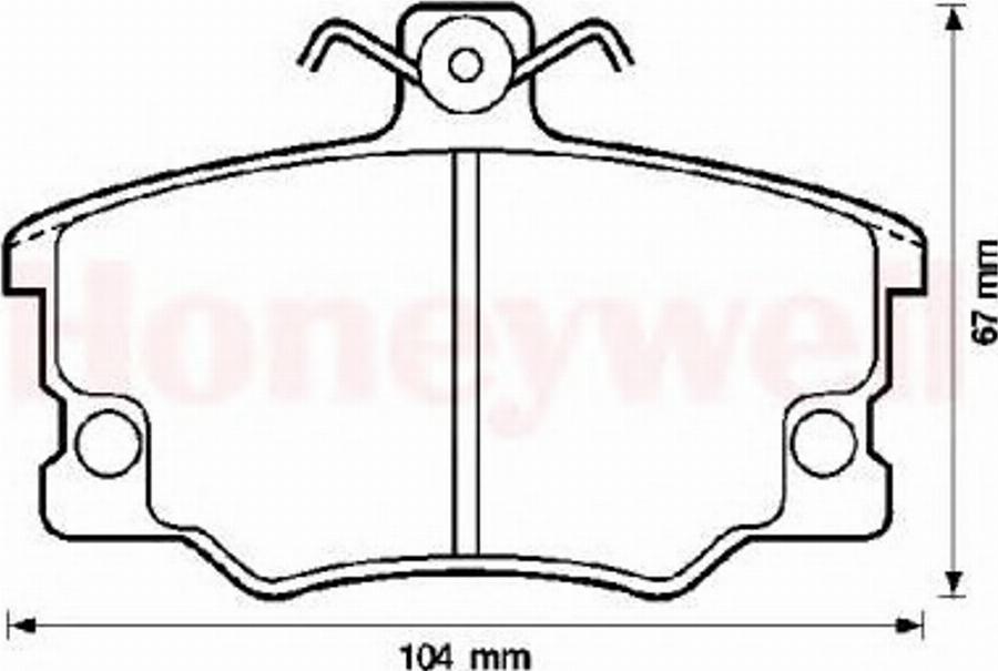 BENDIX 571309B - Brake Pad Set, disc brake autospares.lv