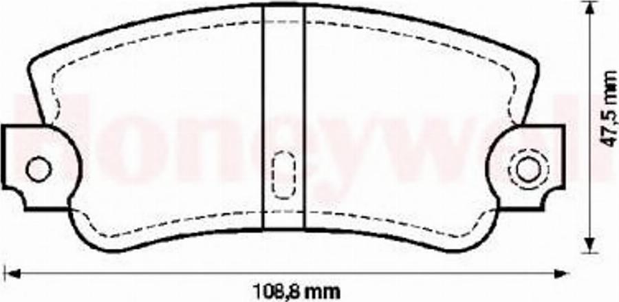 BENDIX 571301B - Brake Pad Set, disc brake autospares.lv