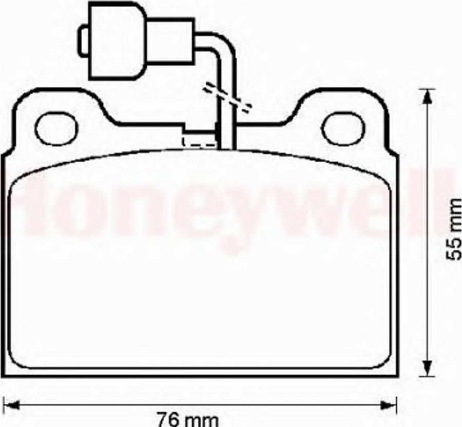 BENDIX 571303B - Brake Pad Set, disc brake autospares.lv