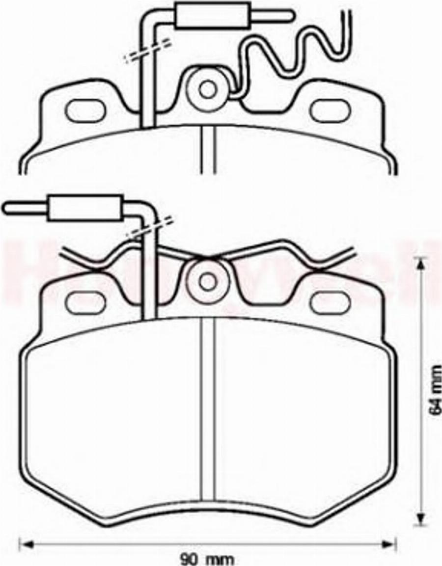 BENDIX 571319B - Brake Pad Set, disc brake autospares.lv