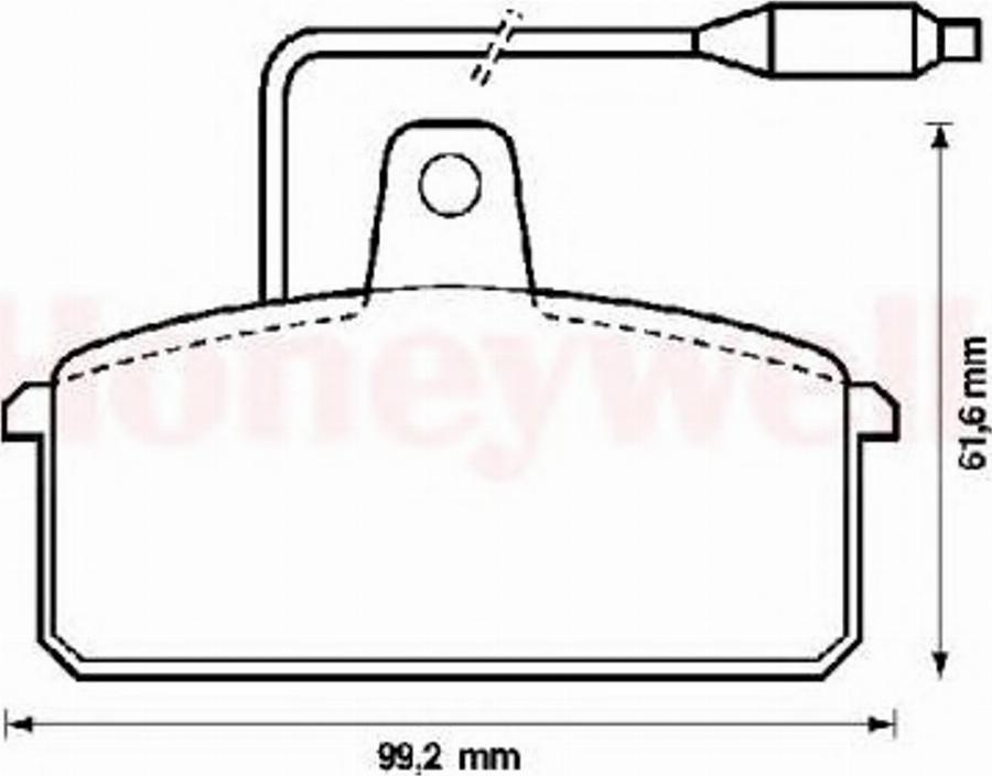 BENDIX 571318B - Brake Pad Set, disc brake autospares.lv