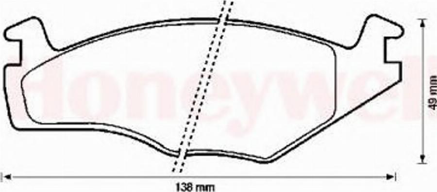 BENDIX 571317B - Brake Pad Set, disc brake autospares.lv