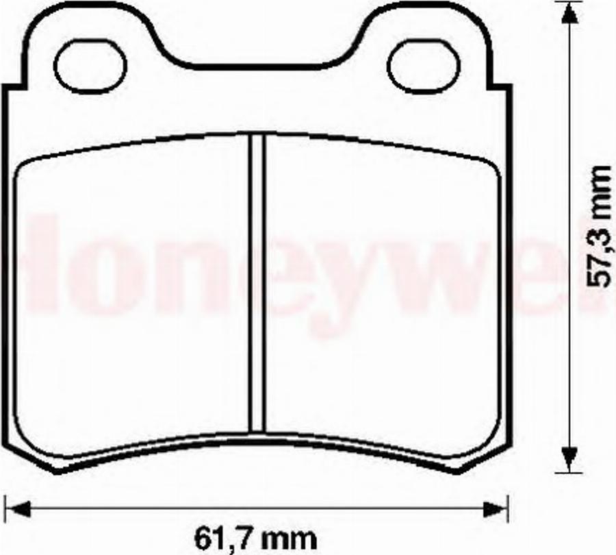 BENDIX 571388B - Brake Pad Set, disc brake autospares.lv