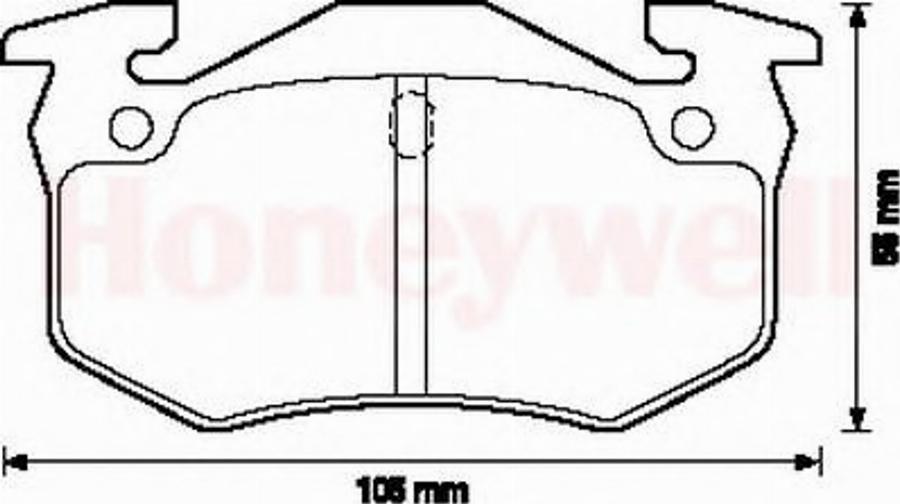 BENDIX 571335B - Brake Pad Set, disc brake autospares.lv