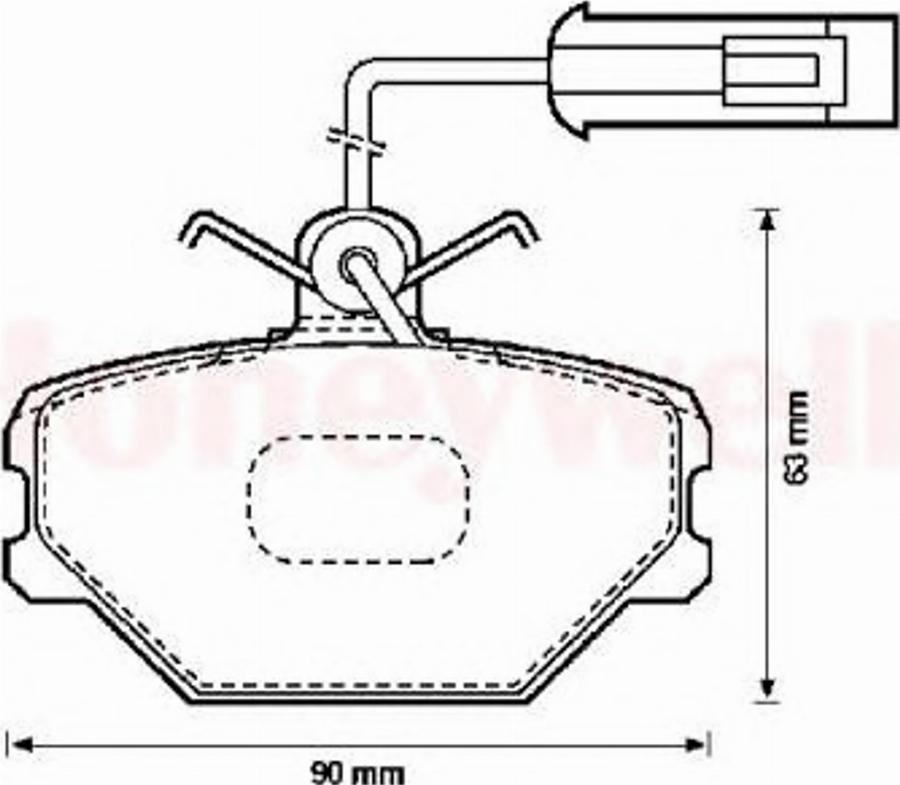 BENDIX 571330B - Brake Pad Set, disc brake autospares.lv