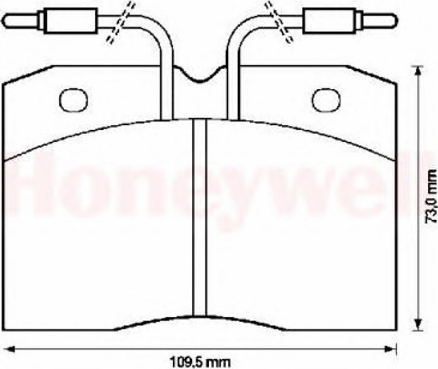 BENDIX 571325B - Brake Pad Set, disc brake autospares.lv