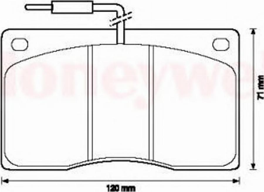 BENDIX 571321B - Brake Pad Set, disc brake autospares.lv