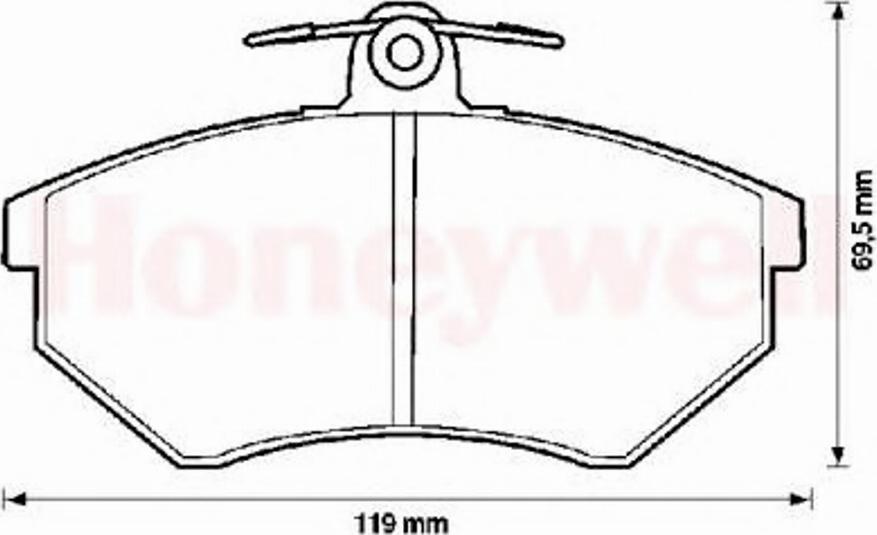 BENDIX 571376 B - Brake Pad Set, disc brake autospares.lv