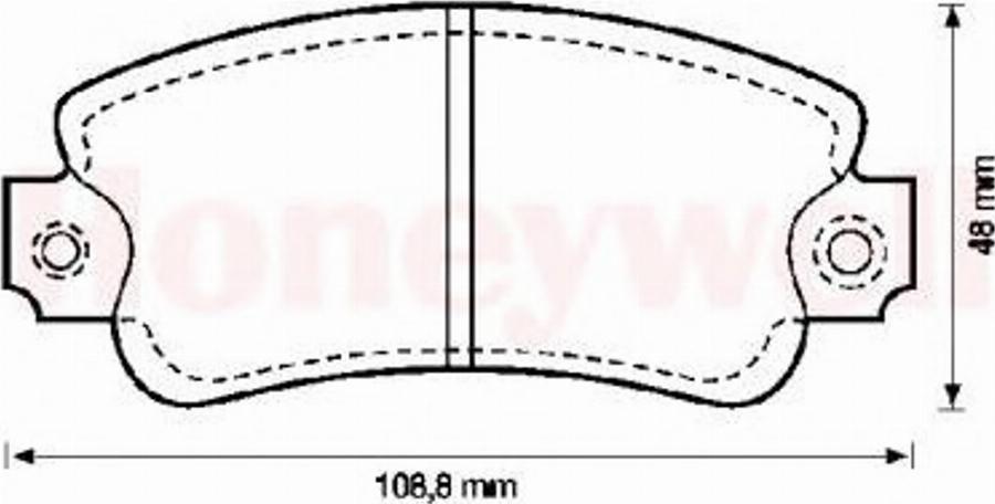 BENDIX 571297B - Brake Pad Set, disc brake autospares.lv