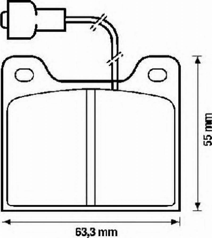 BENDIX 571253B - Brake Pad Set, disc brake autospares.lv