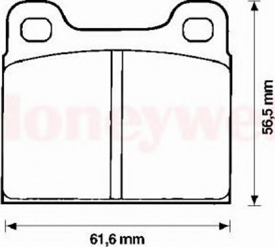 BENDIX 571213B - Brake Pad Set, disc brake autospares.lv