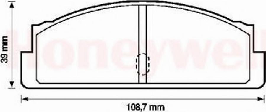 BENDIX 571226B - Brake Pad Set, disc brake autospares.lv