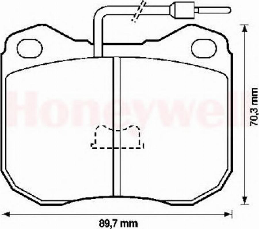 BENDIX 571228B - Brake Pad Set, disc brake autospares.lv