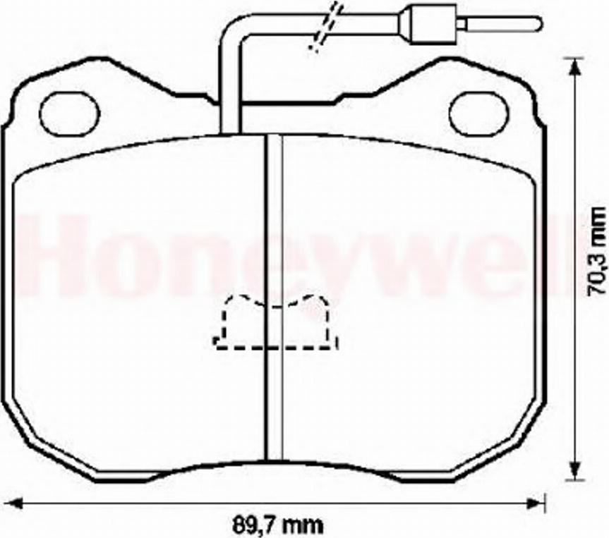 BENDIX 571228X - Brake Pad Set, disc brake autospares.lv