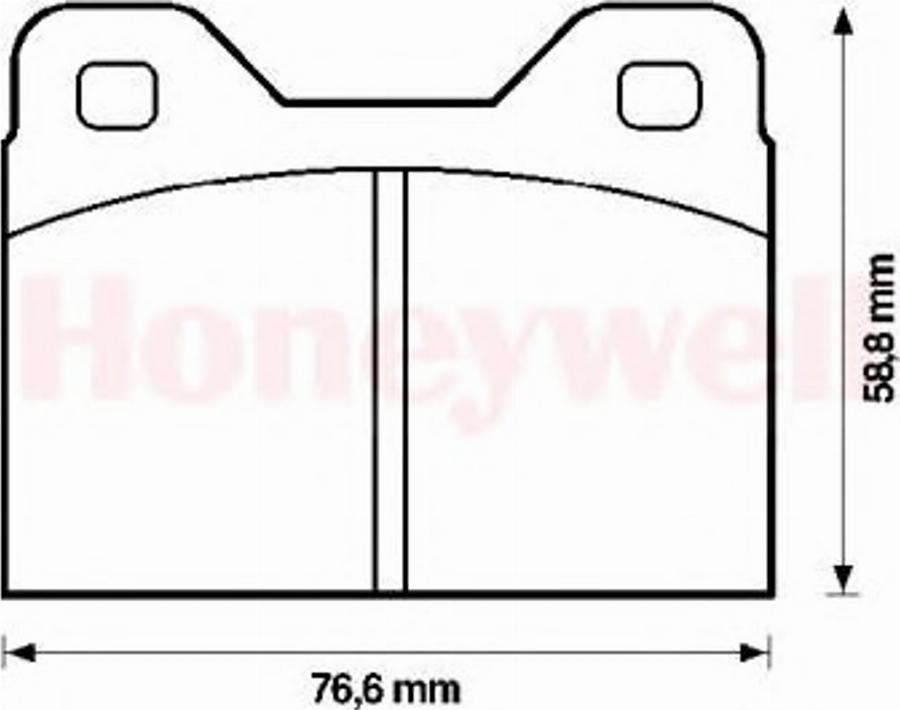 BENDIX 571222B - Brake Pad Set, disc brake autospares.lv