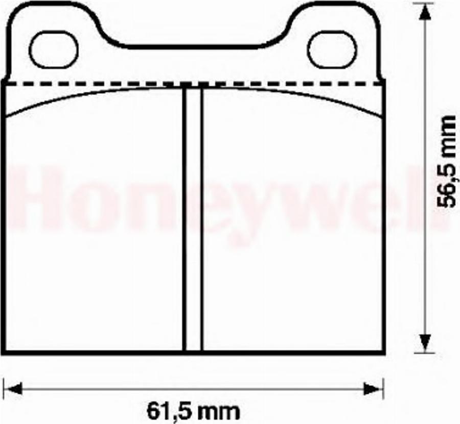 BENDIX 571279B - Brake Pad Set, disc brake autospares.lv