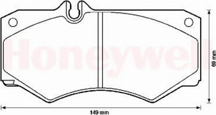 BENDIX 571272B - Brake Pad Set, disc brake autospares.lv