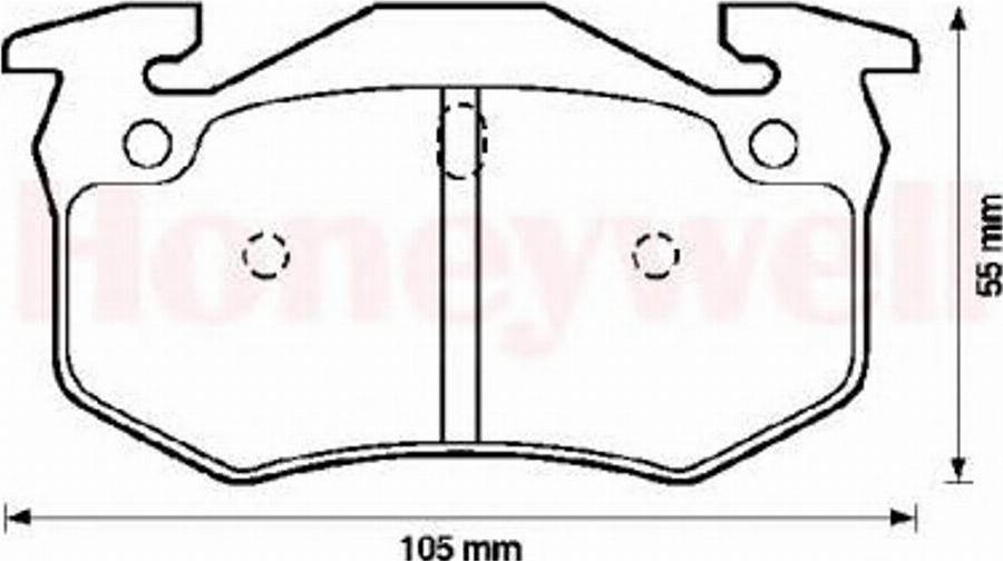 BENDIX 571747X - Brake Pad Set, disc brake autospares.lv