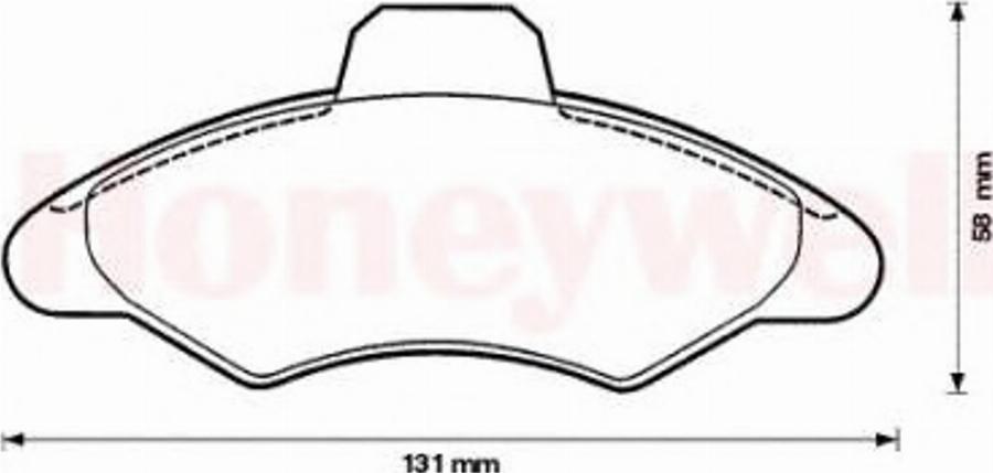 BENDIX 571725B - Brake Pad Set, disc brake autospares.lv