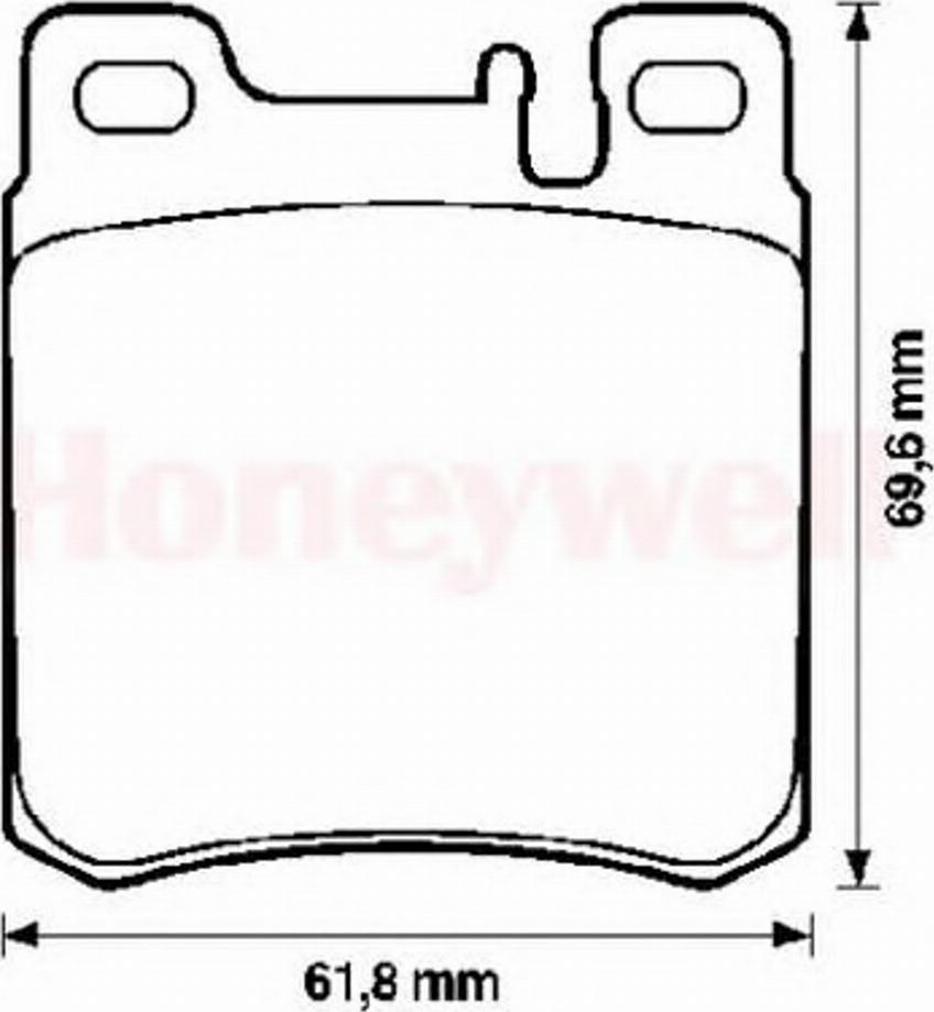 BENDIX 571722B - Brake Pad Set, disc brake autospares.lv