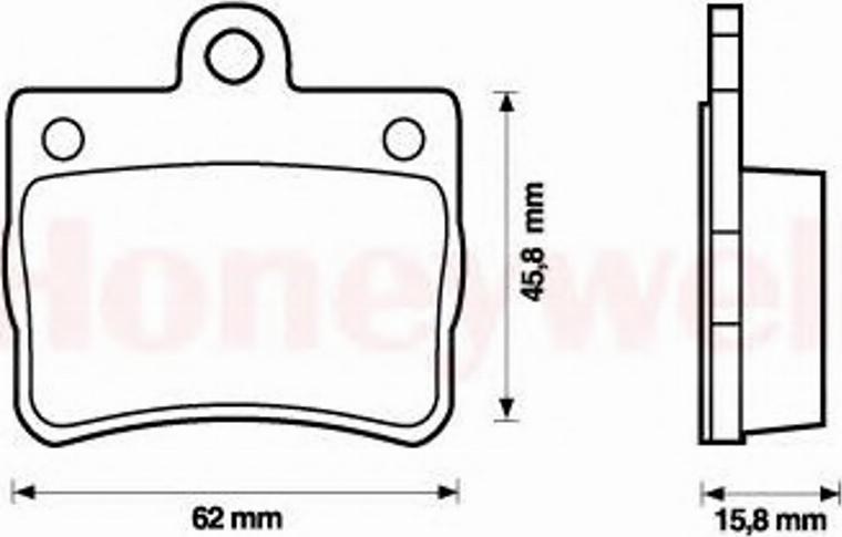 BENDIX 573053B - Brake Pad Set, disc brake autospares.lv