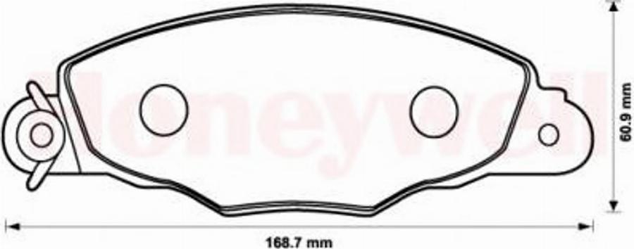 BENDIX 573057B - Brake Pad Set, disc brake autospares.lv