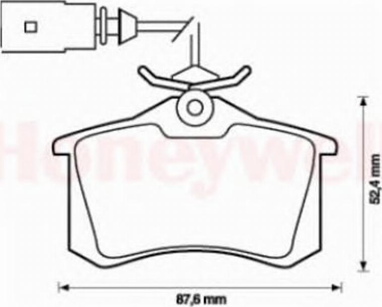 BENDIX 573065 B - Brake Pad Set, disc brake autospares.lv