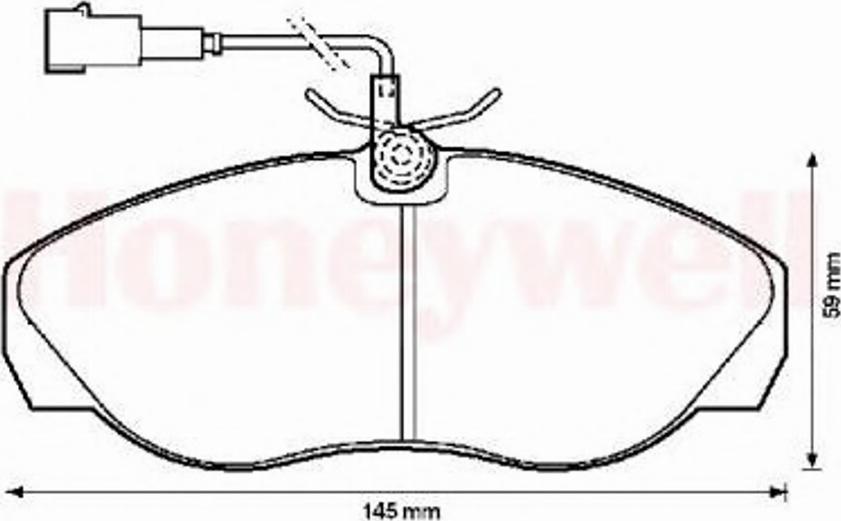 BENDIX 573060B - Brake Pad Set, disc brake autospares.lv