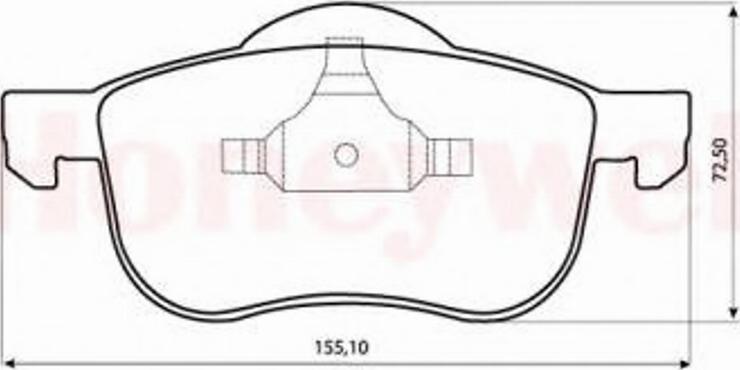 BENDIX 573003 B - Brake Pad Set, disc brake autospares.lv