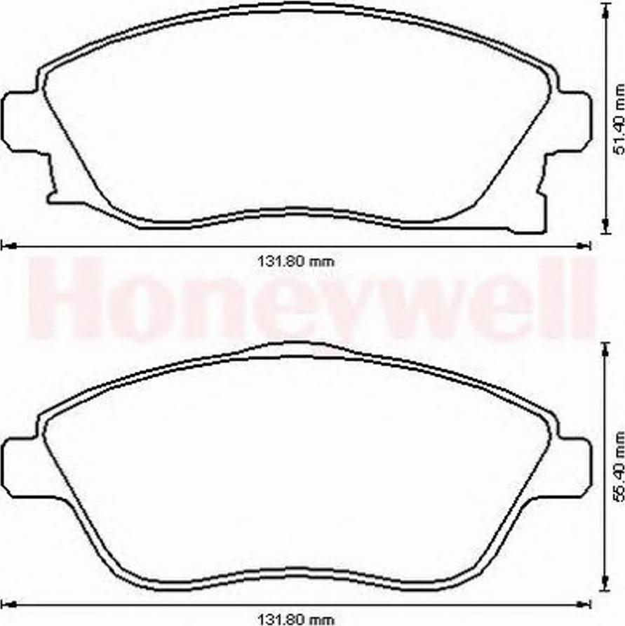 BENDIX 573011 B - Brake Pad Set, disc brake autospares.lv