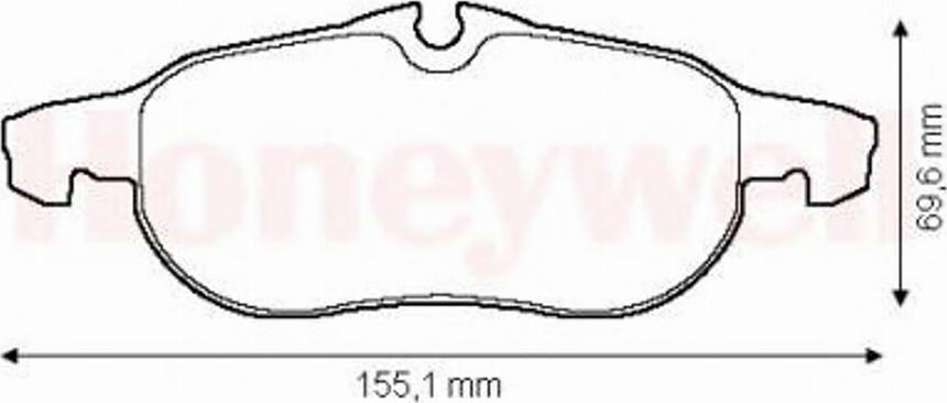 BENDIX 573089 B - Brake Pad Set, disc brake autospares.lv