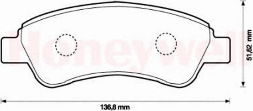 BENDIX 573030 B - Brake Pad Set, disc brake autospares.lv