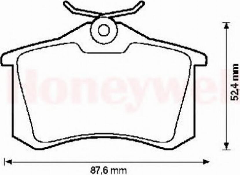 BENDIX 573032B - Brake Pad Set, disc brake autospares.lv