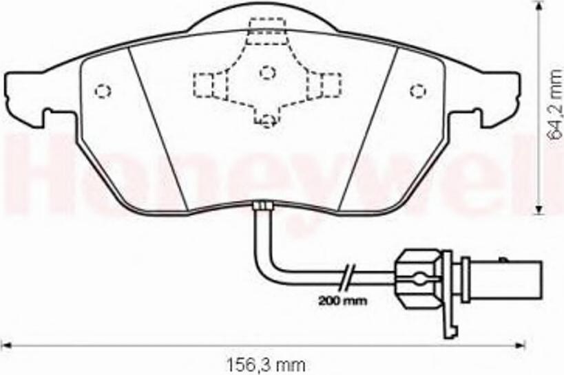 BENDIX 573022 B - Brake Pad Set, disc brake autospares.lv