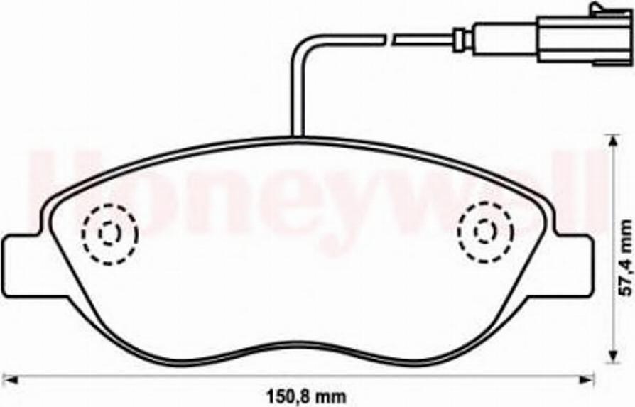 BENDIX 573076 B - Brake Pad Set, disc brake autospares.lv