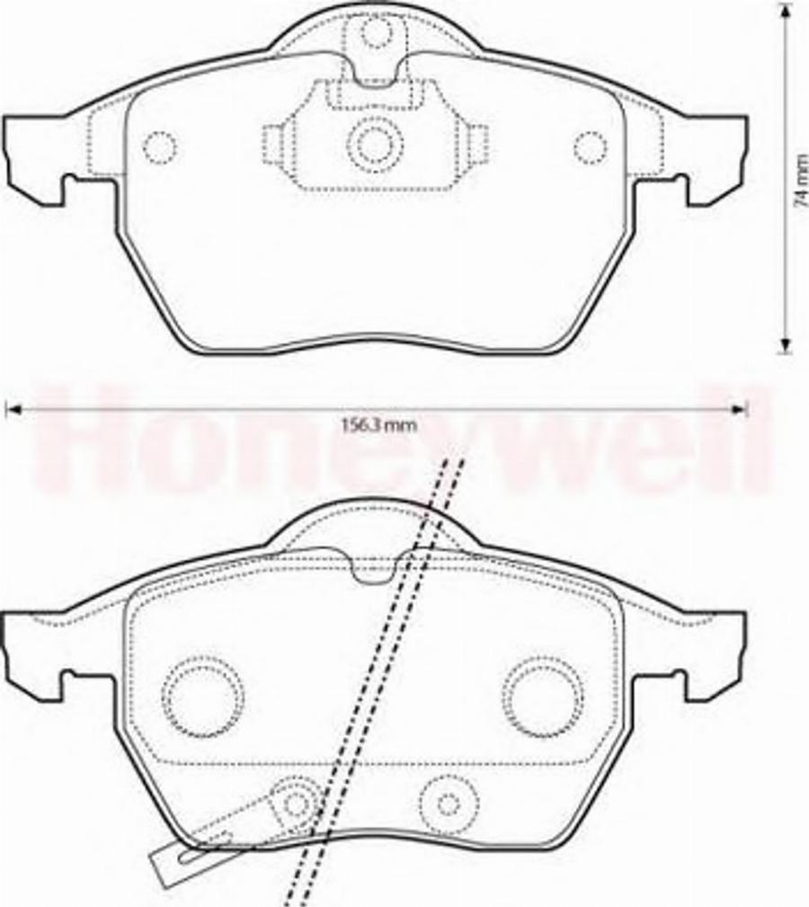 BENDIX 573146B - Brake Pad Set, disc brake autospares.lv